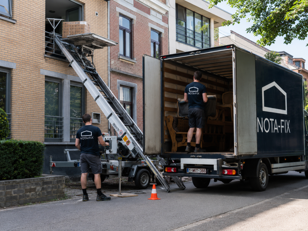 Verhuiswgane met verhuislift Sint-Truiden
